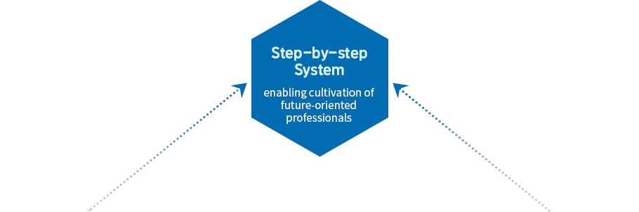 Step-by-step System : enabling cultivation of future-oriented professionals